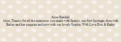 Alice Rendall
Alice,...